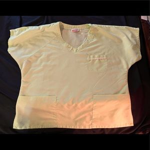 Size 1x delta brand lime green scrub set